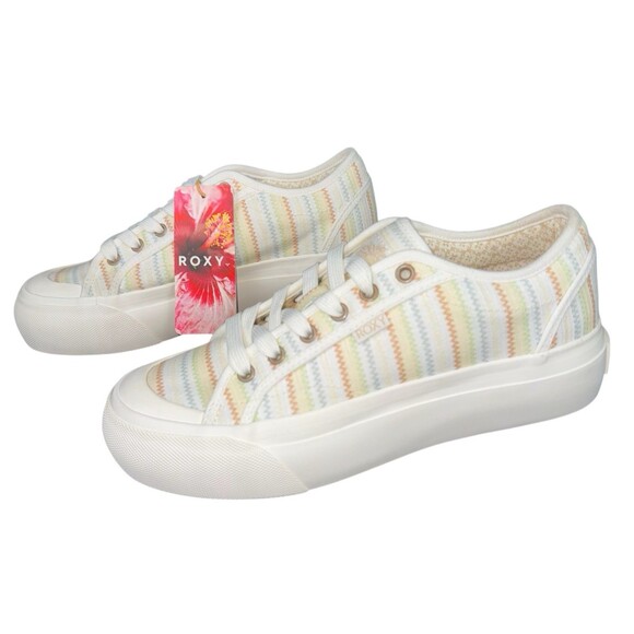 Roxy Cruizer Shoe Womens Size 7.5 Oxford Platform Sneakers Multi Color New - Picture 3 of 9